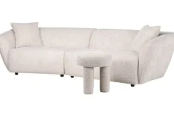 Sale Bankstel 212208 Lovely Cream Armand Ronde Banken|Rechte Banken