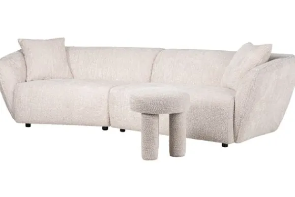Sale Bankstel 212208 Lovely Cream Armand Ronde Banken|Rechte Banken