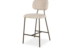 Discount Barkruk 214159 Beige Leopard Xenia Barkrukken