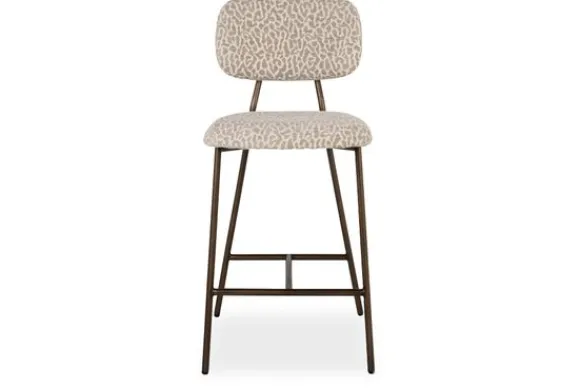 Discount Barkruk 214159 Beige Leopard Xenia Barkrukken