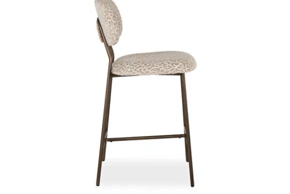Discount Barkruk 214159 Beige Leopard Xenia Barkrukken