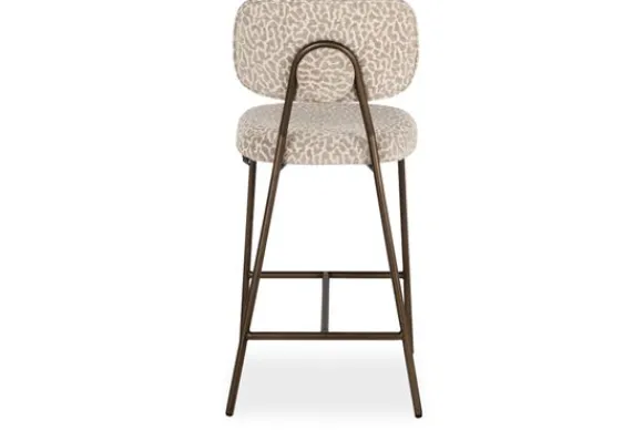 Discount Barkruk 214159 Beige Leopard Xenia Barkrukken
