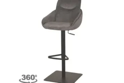 New Barkruk Antraciet Cosmo DX-74.017 Beauty Barkrukken