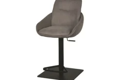 Clearance Barkruk Taupe Micro Suede DX-74.009 Beauty Barkrukken