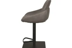 Clearance Barkruk Taupe Micro Suede DX-74.009 Beauty Barkrukken