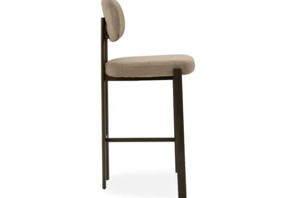 Online Barkruk Wave Beige - Anodic Brown Rivano Barkrukken