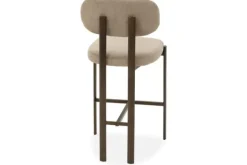 Online Barkruk Wave Beige - Anodic Brown Rivano Barkrukken