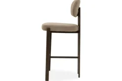 Online Barkruk Wave Beige - Anodic Brown Rivano Barkrukken