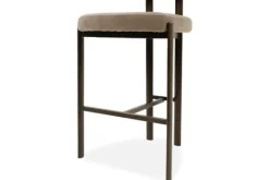 Online Barkruk Wave Beige - Anodic Brown Rivano Barkrukken