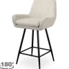 Best Barstoel 212407 Beige Chenille Linsey Barkrukken
