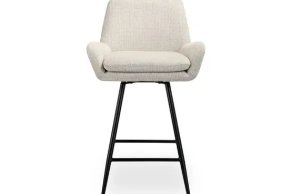 Best Barstoel 212407 Beige Chenille Linsey Barkrukken