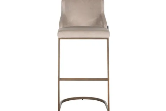 Outlet Barstoel 211184 Khaki Velvet Bolton Barkrukken