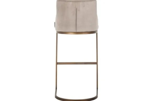 Outlet Barstoel 211184 Khaki Velvet Bolton Barkrukken