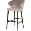 Best Barstoel 210464 Khaki Velvet Indigo Barkrukken