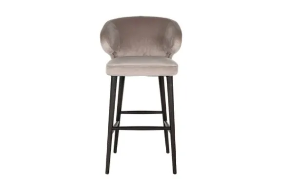 Best Barstoel 210464 Khaki Velvet Indigo Barkrukken