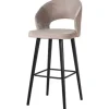 Discount Barstoel 211070 Khaki Velvet Savoy Barkrukken