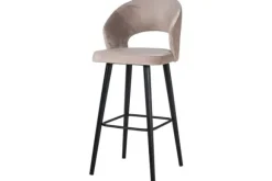 Discount Barstoel 211070 Khaki Velvet Savoy Barkrukken