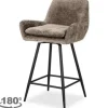New Barstoel 212408 Stone Chenille Linsey Barkrukken