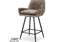 New Barstoel 212408 Stone Chenille Linsey Barkrukken