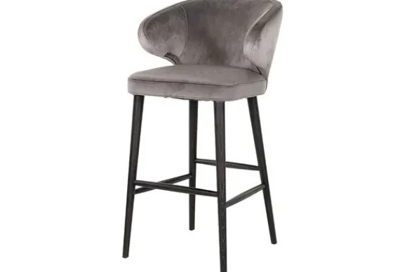 Outlet Barstoel 210465 Stone Velvet Indigo Barkrukken