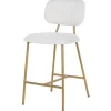 Discount Barstoel 210692 White Bouclé Xenia Barkrukken