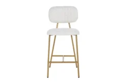 Discount Barstoel 210692 White Bouclé Xenia Barkrukken