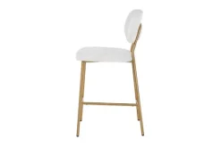 Discount Barstoel 210692 White Bouclé Xenia Barkrukken