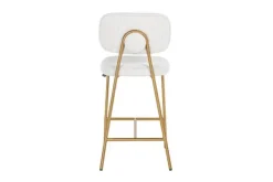 Discount Barstoel 210692 White Bouclé Xenia Barkrukken