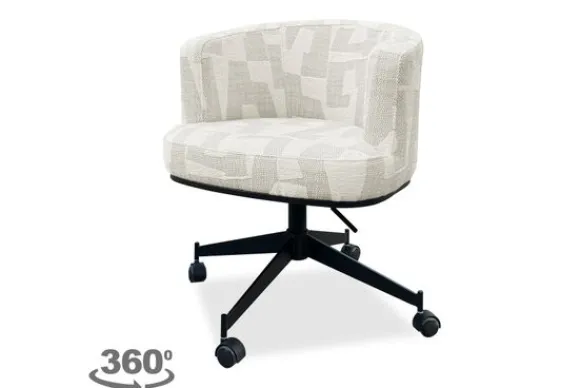 Outlet Draaifauteuil 213323 Beige Graffic Rochenne Ronde Fauteuils|Draaifauteuils