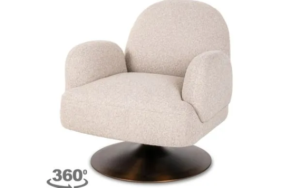 Clearance Draaifauteuil 214133 Biscotti Kagney Draaifauteuils
