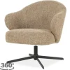 Draaifauteuil 96350 bruin Connor Draaifauteuils