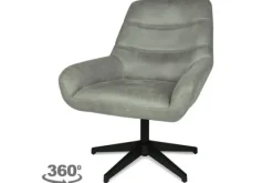 Draaifauteuil - Chicago Grey Toma Draaifauteuils