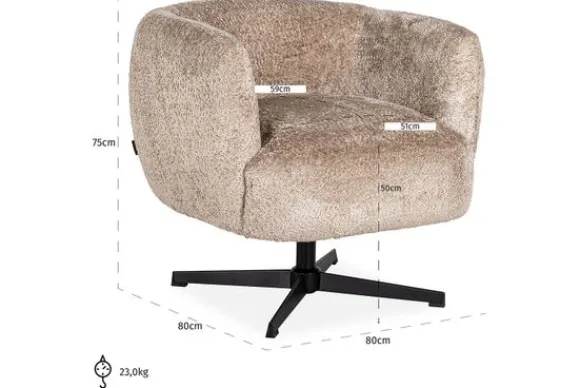 Sale Draaifauteuil 211806 Estelle Draaifauteuils