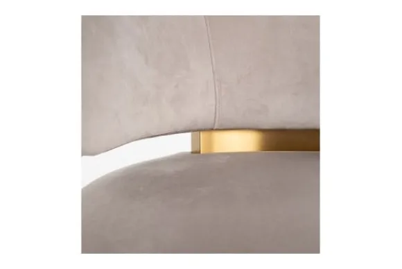 Clearance Draaifauteuil 210846 Khaki Velvet Maxime Ronde Fauteuils|Draaifauteuils