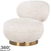 Online Draaifauteuil 212215 Lovely Cream Jace Ronde Fauteuils|Draaifauteuils