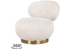 Online Draaifauteuil 212215 Lovely Cream Jace Ronde Fauteuils|Draaifauteuils