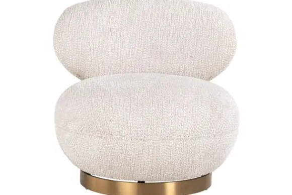 Online Draaifauteuil 212215 Lovely Cream Jace Ronde Fauteuils|Draaifauteuils