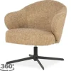 Online Draaifauteuil 96351 mosterd Connor Draaifauteuils