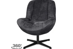 New Draaifauteuil - Movie Antraciet Mellon Draaifauteuils