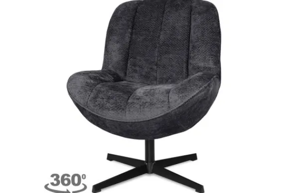 New Draaifauteuil - Movie Antraciet Mellon Draaifauteuils