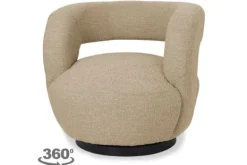 Clearance Draaifauteuil 95797 Sharon Ronde Fauteuils|Draaifauteuils