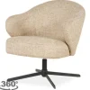 Clearance Draaifauteuil 96349 taupe Connor Draaifauteuils