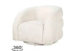 Outlet Draaifauteuil 211899 Unicorn White Arcus Ronde Fauteuils|Draaifauteuils