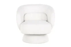 Online Draaifauteuil 211089 White Furry  Senna Ronde Fauteuils|Draaifauteuils