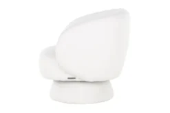 Online Draaifauteuil 211089 White Furry Senna Ronde Fauteuils|Draaifauteuils