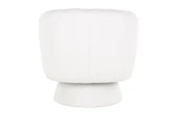 Online Draaifauteuil 211089 White Furry Senna Ronde Fauteuils|Draaifauteuils