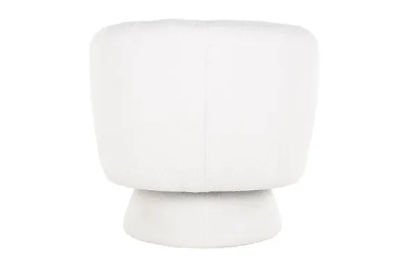 Online Draaifauteuil 211089 White Furry Senna Ronde Fauteuils|Draaifauteuils