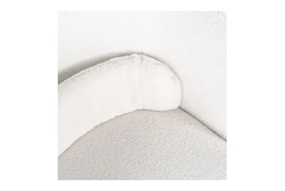 Online Draaifauteuil 211089 White Furry Senna Ronde Fauteuils|Draaifauteuils