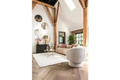 Online Draaifauteuil 211089 White Furry Senna Ronde Fauteuils|Draaifauteuils