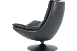 Draaifauteuil - zwart boho leder | 95939 Sven Draaifauteuils